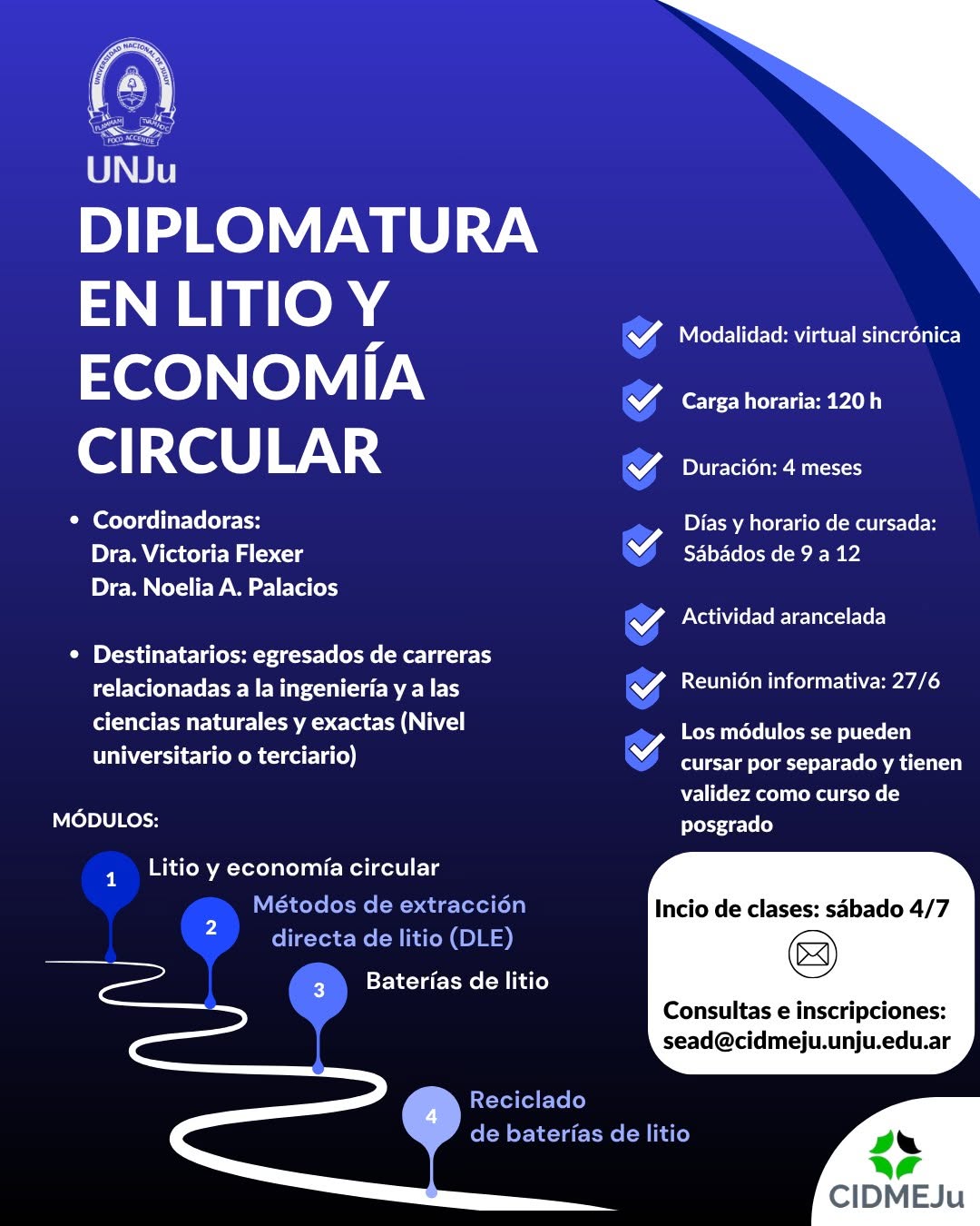 Diplomatura en Litio y Economía Circular